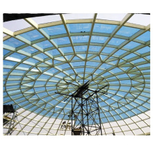 LF-BJMB-System Prefab Glass Dome Dach Dach Stahlrahmen Skylight Dome mit Bolzenanschluss